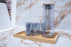 Water Set 7 Pieces  Plus Wooden Tray