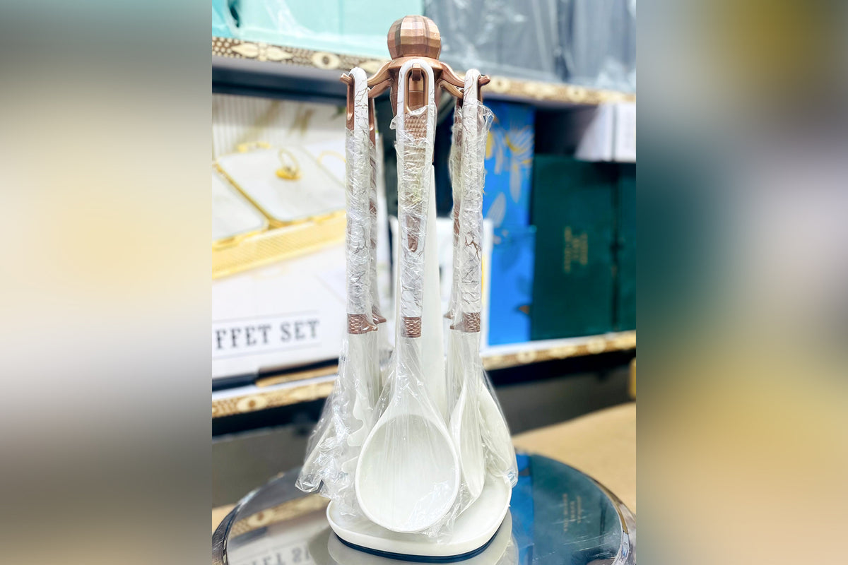 Non Stick 7 Pieces Cooking Spoon Kitchen Set